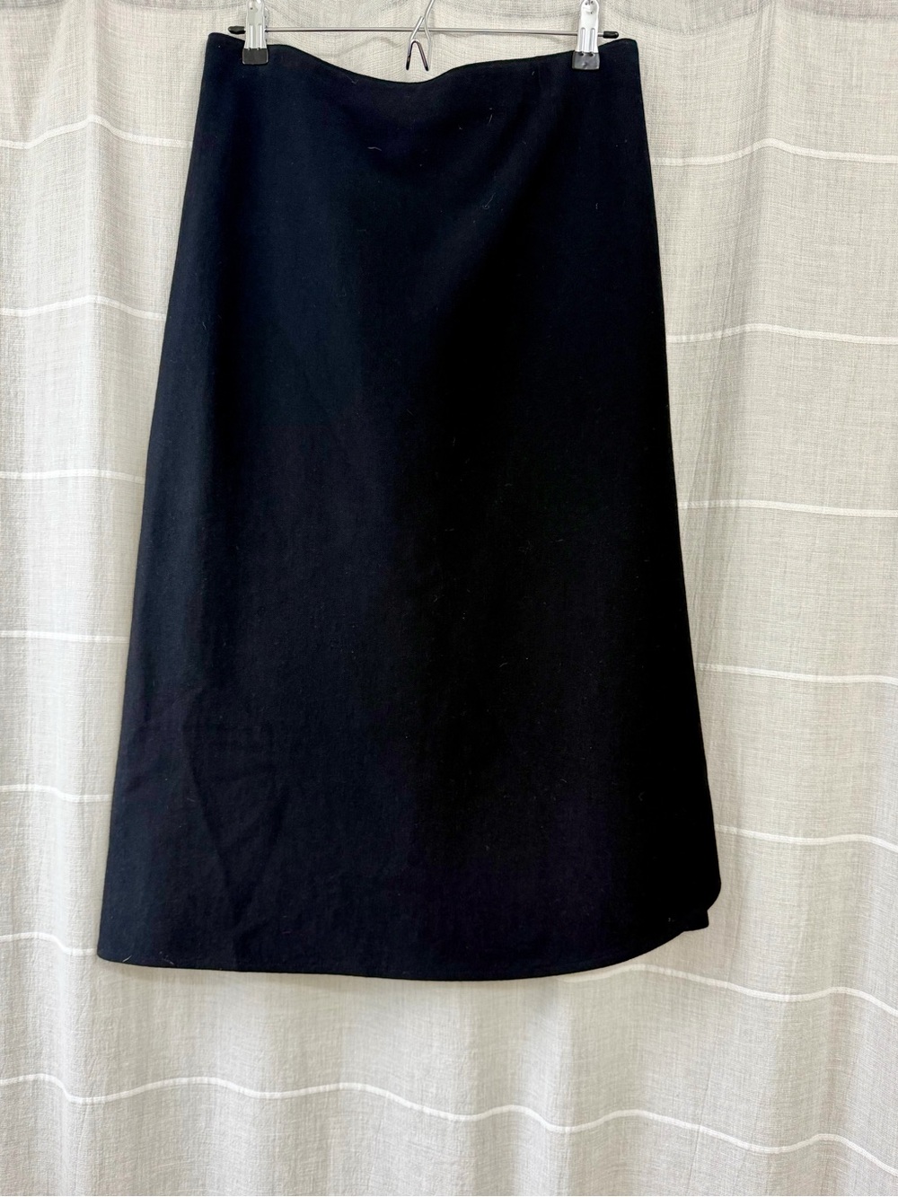 Vintage Sonia Rykiel Paris Woolmark Pure Wool Black Wrap Skirt - Picture 3 of 6